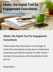 Ethelo: The Digital Tool For Engagement Consultants